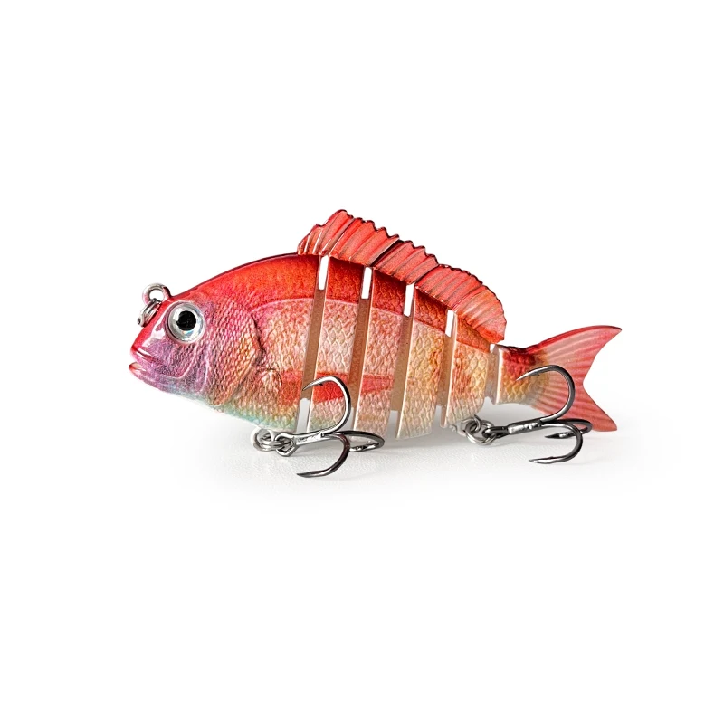 80 mm Angelköder Jointbait Swimbait Köder zum Angeln Hechtköder Angelgerät Predator Angelhaken Schwimmender Köder Sinkend – Detail 7