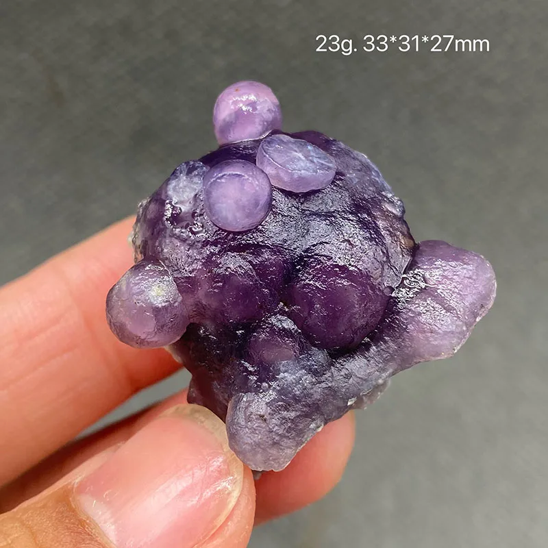 100% Natural Indonesian Purple  Grape agate  Raw Stone Mineral Specimen Healing Crystal Gemstone Collection