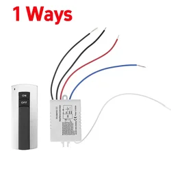 3 - Channel Wireless Remote Control Switch Set for Lighting and Tools (220V) (1 Ways No Holder)