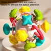 Newborn Toys Rotating Rattle Ball Grasping Baby Development Toy Baby Ball Intelligence Grasping Toys Teeth Soothing Toys Gifts 2