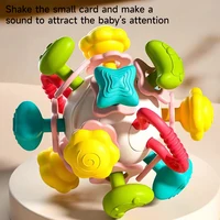 Newborn Toys Rotating Rattle Ball Grasping Baby Development Toy Baby Ball Intelligence Grasping Toys Teeth Soothing Toys Gifts 2