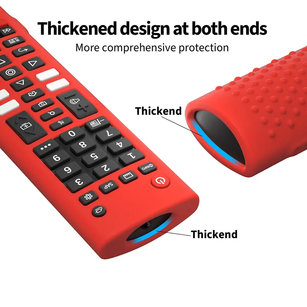 Silicone Protective Case Anti-slip Silicone Case Protective Cover Shockproof TV Remote Control Case for LG-TV-Remote AKB75095307