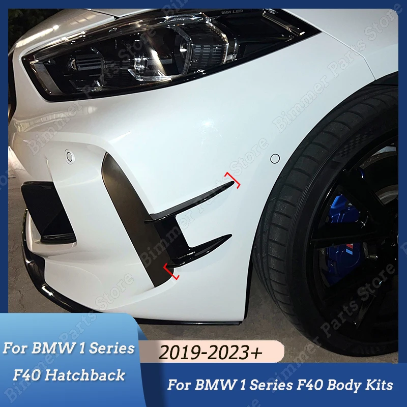 

Передний Боковой бампер, ветровой нож, гоночные грили, фары, веки для бровей, комплект для тюнинга тела для BMW 1 серии F40 хэтчбек 2019-2023 +