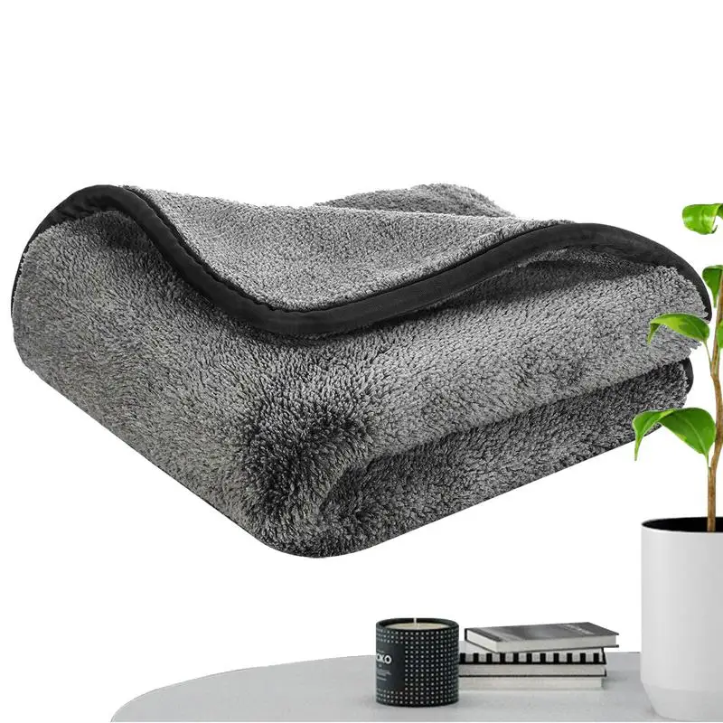 

Car Wash Towels Auto Fast Drying Soft Cleaning Cloth Coral Velvet Absorbent Exterior Car Accessories For Sedans SUVs Trucks