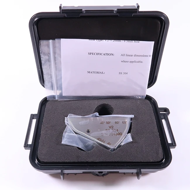 V2 Ultrasonic test block No2 calibration block 304 STAINLESS UT thickness 20mm, hole diameter is 5mm