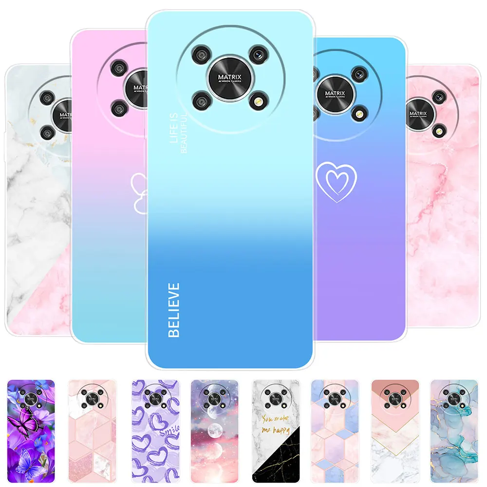 Per Huawei Honor X9 5G Custodia Honor X8 4G 5G Custodia Trasparente A Farfalla Per Honor X7 Honor X9 X8 X7 Custodia In Silicone Per Paraurti Posterior