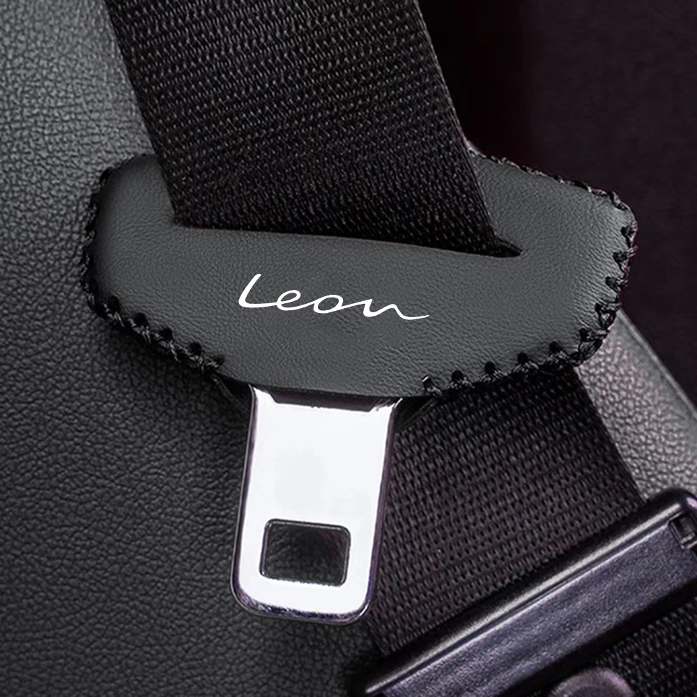2pcs Car Seat Belt Clip Extender Safety Seatbelt Lock Buckle Plug Cover Insert Socket Extender Safety Buckle for Seat FR Leon