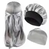 3pcs/set, Durag & Bonnet & Dome Hats, Solid Color Elastic Satin Bonnet Night Cap, Lightweight Pirate Hats 2