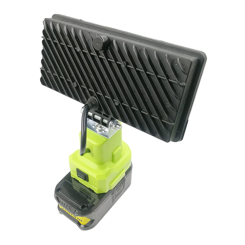 LED Alarm Work Lights Flashlight Electric Torch Spotlight Car Lamp For RYOBI 14.4V 18V Lithium Nickel One + Battery P108 P104 portable flashlight portable spotlight