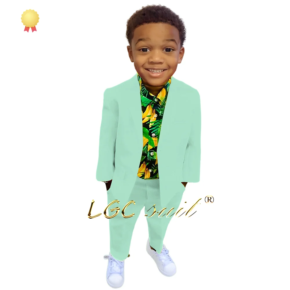 Рисунок 2 - Повседневный желтый блейзер и брюки для мальчиков