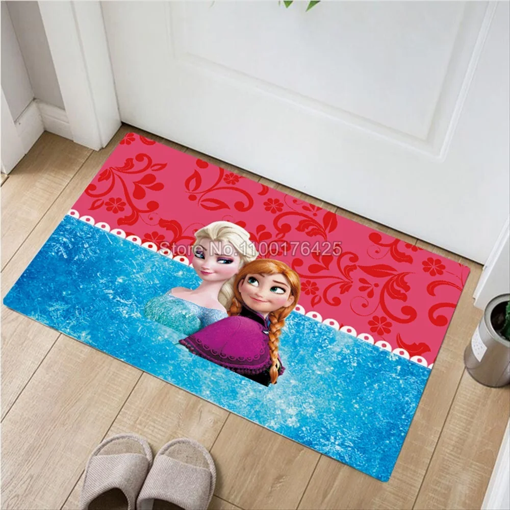 Disney Frozen Kitchen Mat Door Mat Child Playmat Carpets for Living Room Non slip Floor Rugs