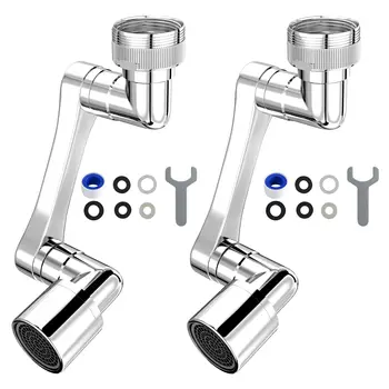 1080 °   Prolunga per rubinetto con rotazione universale Testa spruzzatore a doppia modalità Rubinetti per estensione braccio robot da cucina Rubinetto girevole per bagno 1