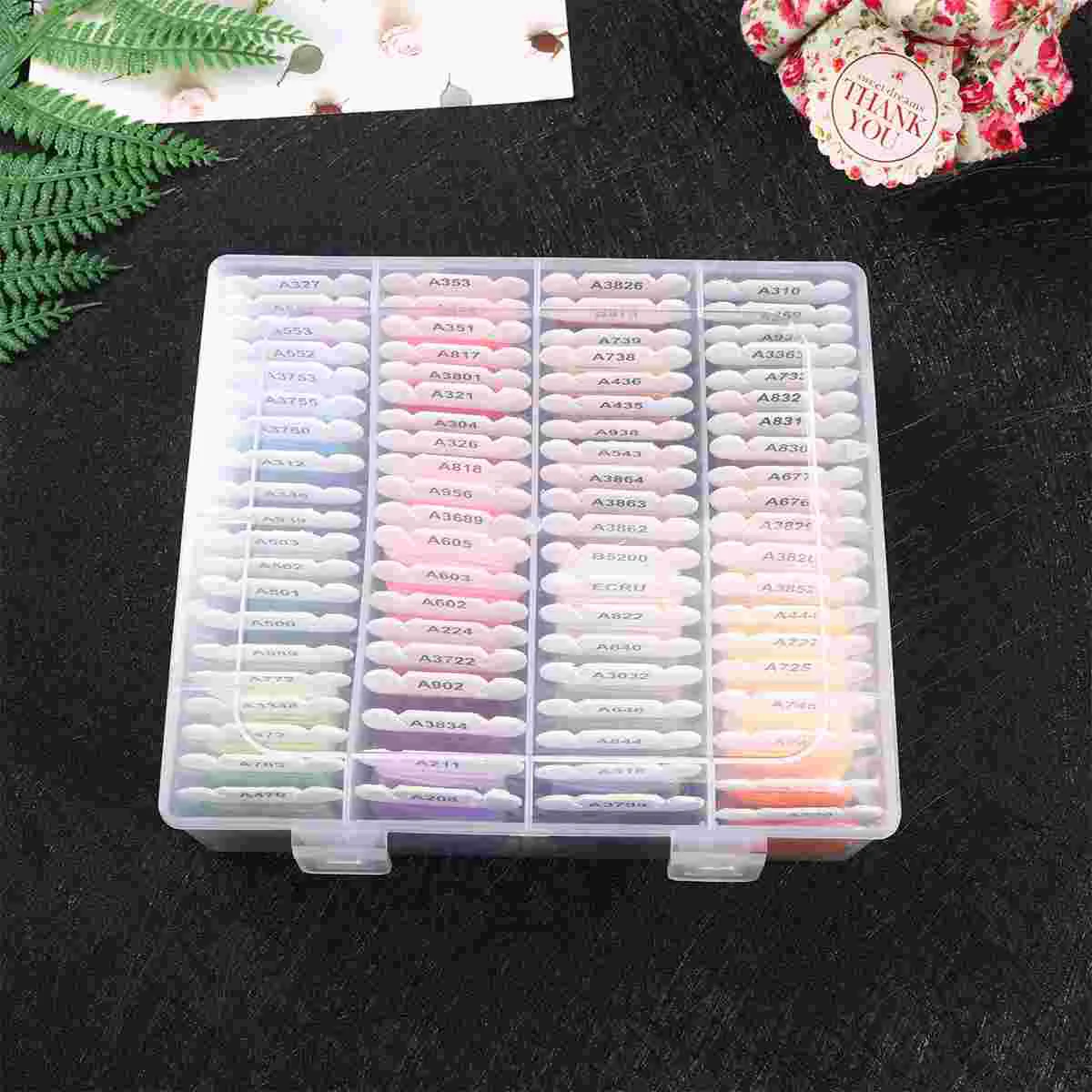 

Color Embroidery Thread DIY Cotton Multi-Color Embroidery Yarn For Sewing Embroidery Thread Set With Organizer Box Threads
