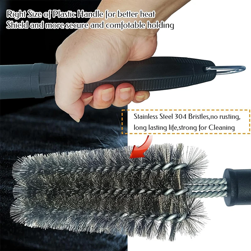 Stainless Steel BBQ Grill Cleaning Brush 4