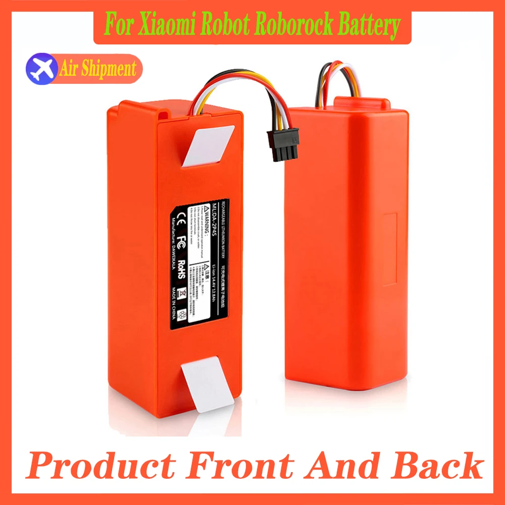 Vacuum Cleaner Battery Replacement 14.4V 12800mAh SC Batteries for Xiaomi Roborock S50 S51 S55 T60 E352-00 S502-00 C10 E20 E35