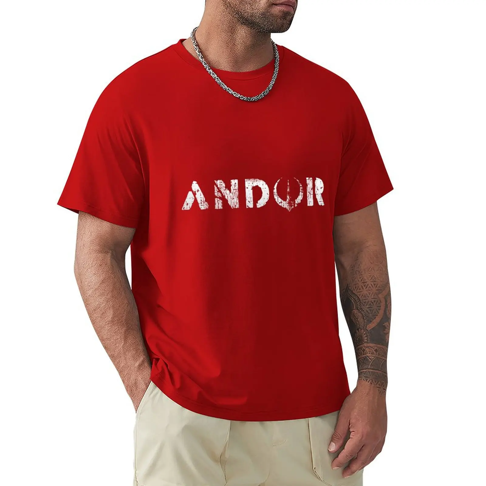 

Andor Logo (Worn Tan) T-Shirt oversized quick drying Men's t-shirt