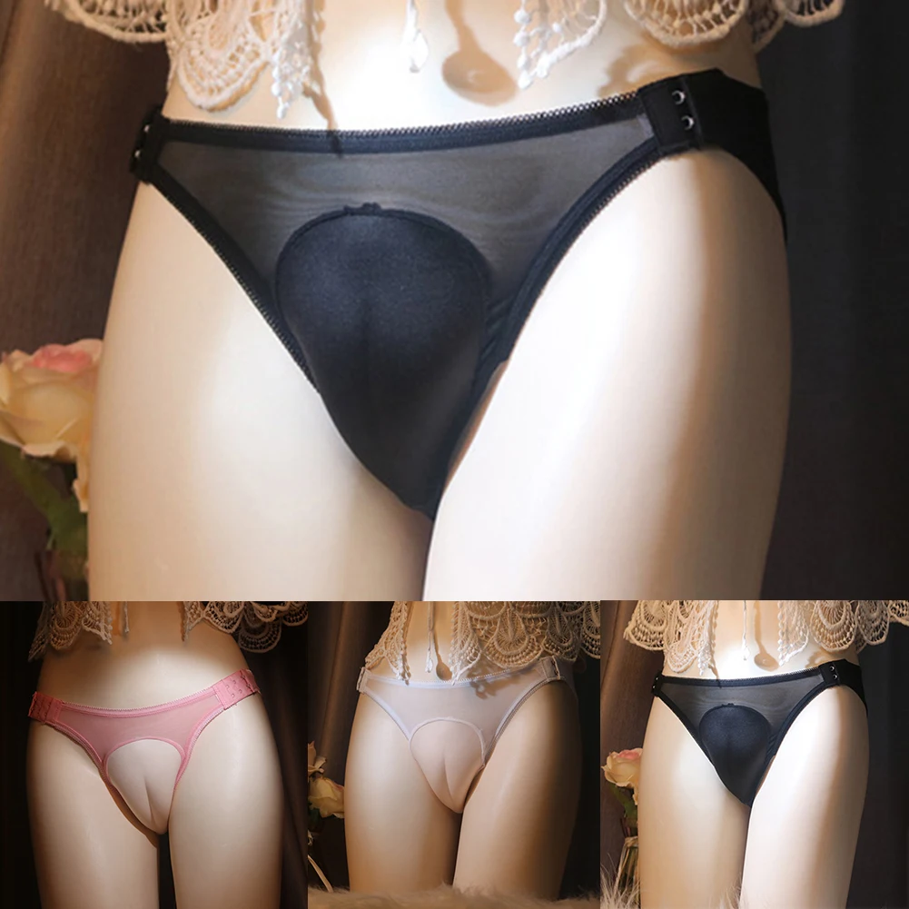 

Man Gay Cross-dresser Camel Toe Panties Sissy Hiding Gaff Briefs Thong Ultra Thin Mesh Seamless Underwear Sissy Underpants