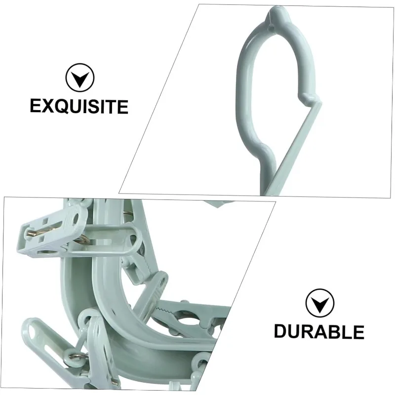 Foldable Drying Rack for Clothes Hanger with 32 ClipsDrip Hanger Plastic Hanging Drying Rack for Clothes  Underwear Socks Clip 4