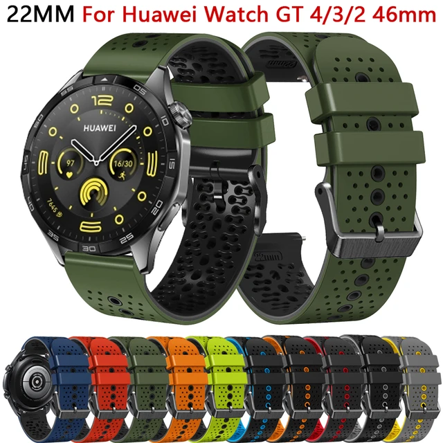 Silicone Strap for HUAWEI WATCH GT4 46mm Bracelet Replacement Correa Band  For Huawei Ultimate Watchband Fashion 22mm Wristband - AliExpress