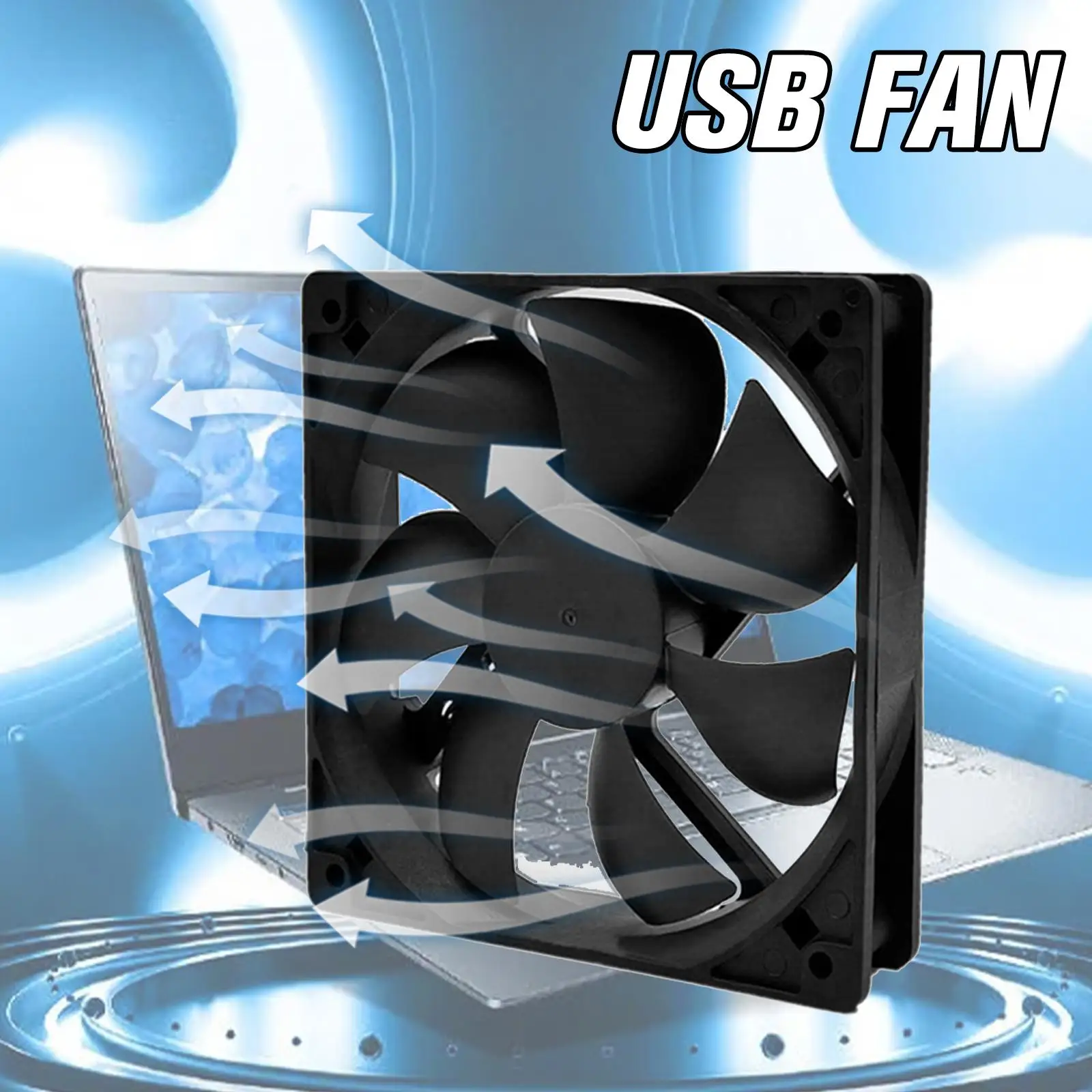 1pcs DC 5V Brushless Cooling Fan USB Computer Case PC PBT CPU Material Radiator Oil-impregnated 2500RPM Cooler Y4R1