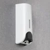 350ML Shower and Lotion Dispenser Waterproof Shampoo Shower Gel Container Wall Mount with Clear Window for Home Hotel Restaurant 4
