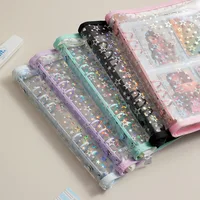 A5 Laser Star Zipper Binder Photocards Girl Ins DIY Journal Diary Transparent Kpop Idol Card Photo Album Collect Book Stationery 2