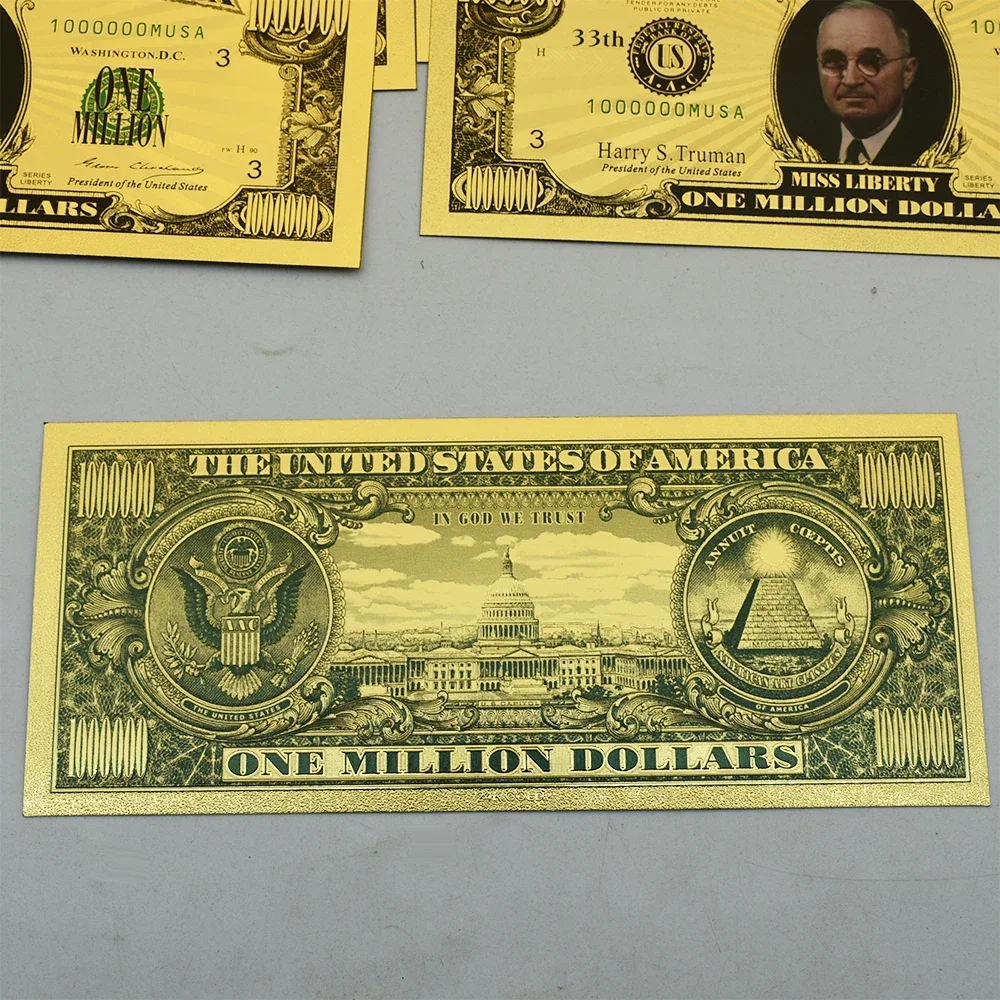46 개/대 미국 46 대통령 금 지폐 바이든 루즈벨트 100만 달러 컬렉션 휴일 선물 - AliExpress