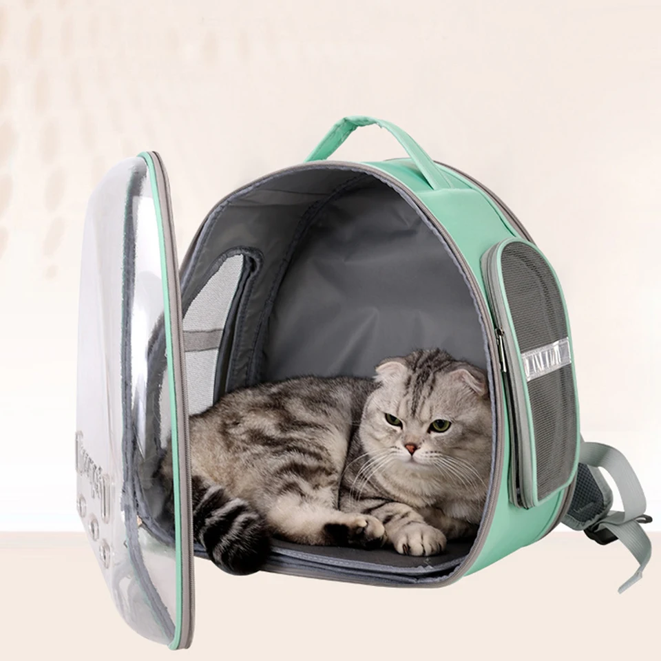 Fat Cat バックパック キャリア - 航空会社承認の猫キャリア スペースカプセルバブル付き 小型猫 子猫用 - プレミアムパー Fat Cat Backpack Carrier - Airline Approved Cat Carrier with Space Capsule  Bubble for for Small Cats, Kitten - Premium Grey Heather Cat Carrier  Backpack for Outdoor, Travel, Hiking, Pet Supplies :