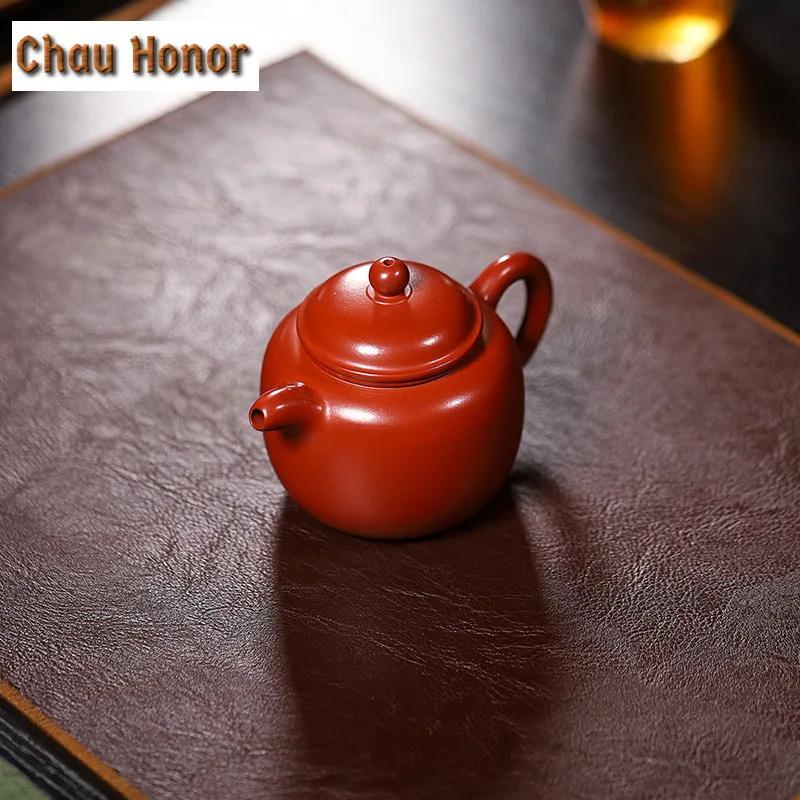 230ML Traditional Yixing Purple Clay Teapots Master Handmade Bottle-gourd Shaped Pot Raw Ore Mud Kettle Chinese Zisha Tea Set