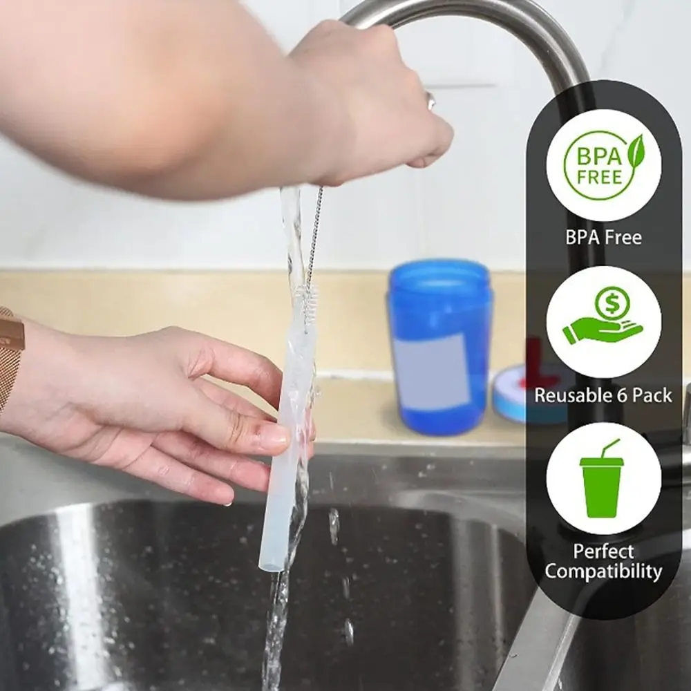 Accessori per cannucce per bottiglie d'acqua in Silicone coperchio di ricambio per cannuccia riutilizzabile senza BPA da 15 once per Zak