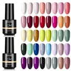 ROSALIND 5ml Pure&Shiny Nail Gel Polish Hybrid Varnish Semi Permanent Nail Art Gel Varnishes 100+ Colors Choice 6