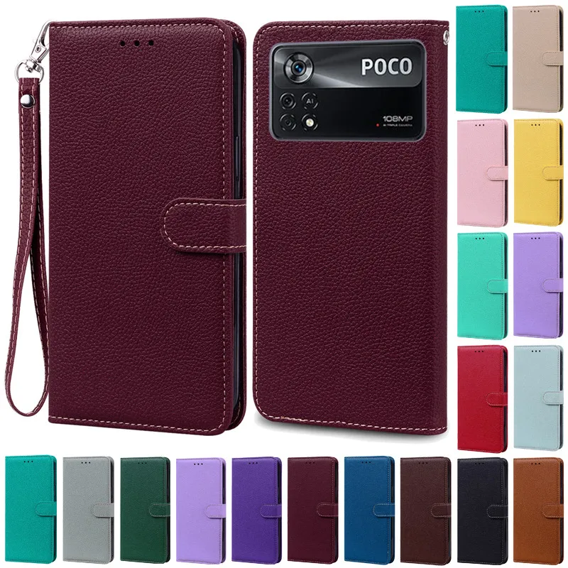 Elegant Leather Flip Wallet Cover - Premium Protection and Style