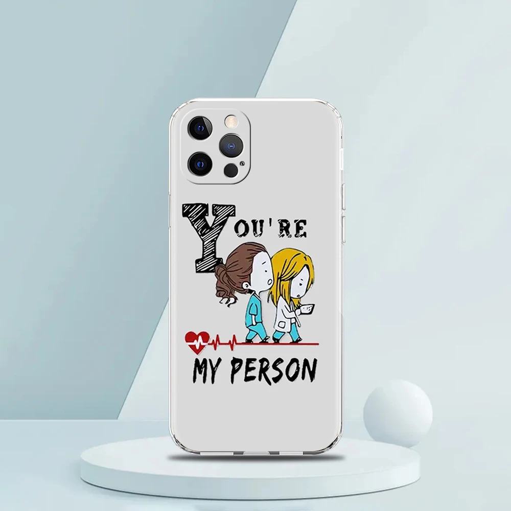 Greys Anatomy 'You Are My Person' Luxury Soft Clear Phone Case