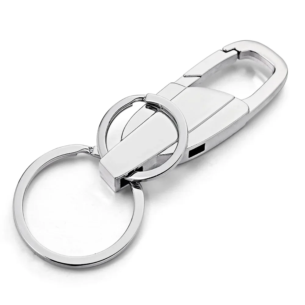 Dormon Custom Lettering Keychains Steel Keyrings Metal Engrave Name Customized Logo Key Chain for Car Women Men Gift K372