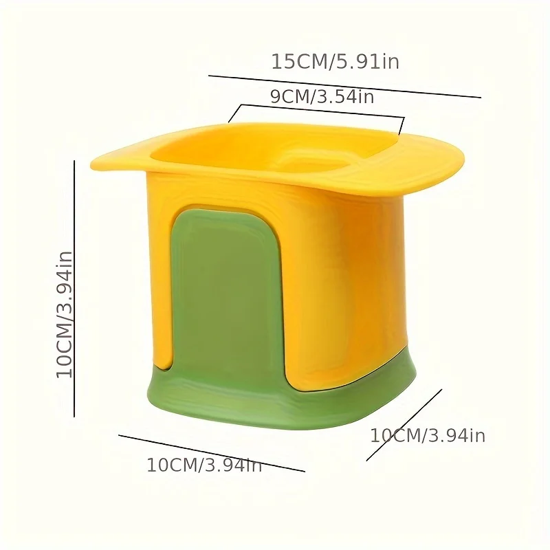1pc Multifunctional vegetable chopper for cutting and slicing, vegetable chopper with container, manual pressure food slicer