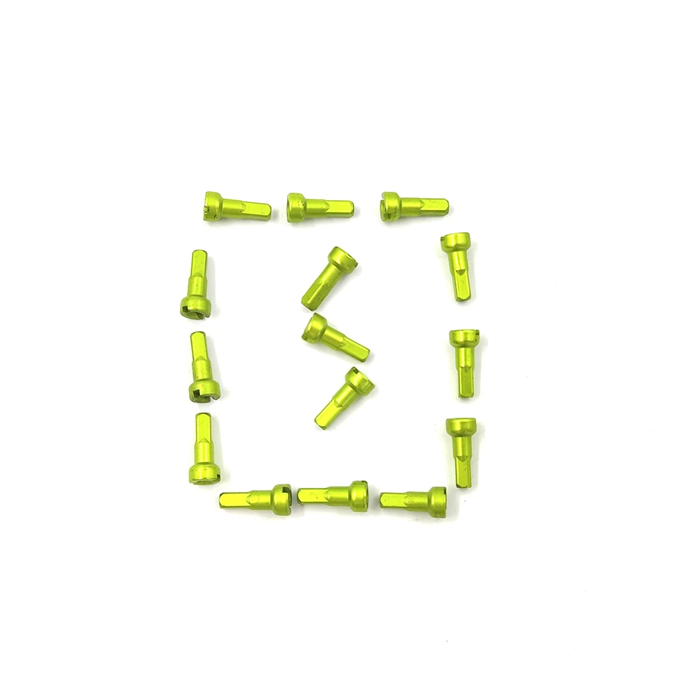 Pillar MTB Road Bike MV Bicycle Nipples 14G 14mm 2.0mm Ultralight High Strength Orange Green Purple Wheel Parts Aluminum Alloy