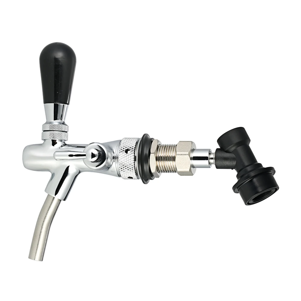 Beer Tap Adjustable Flows Home G5/8 Shank Long Stem Brew Keg Taps