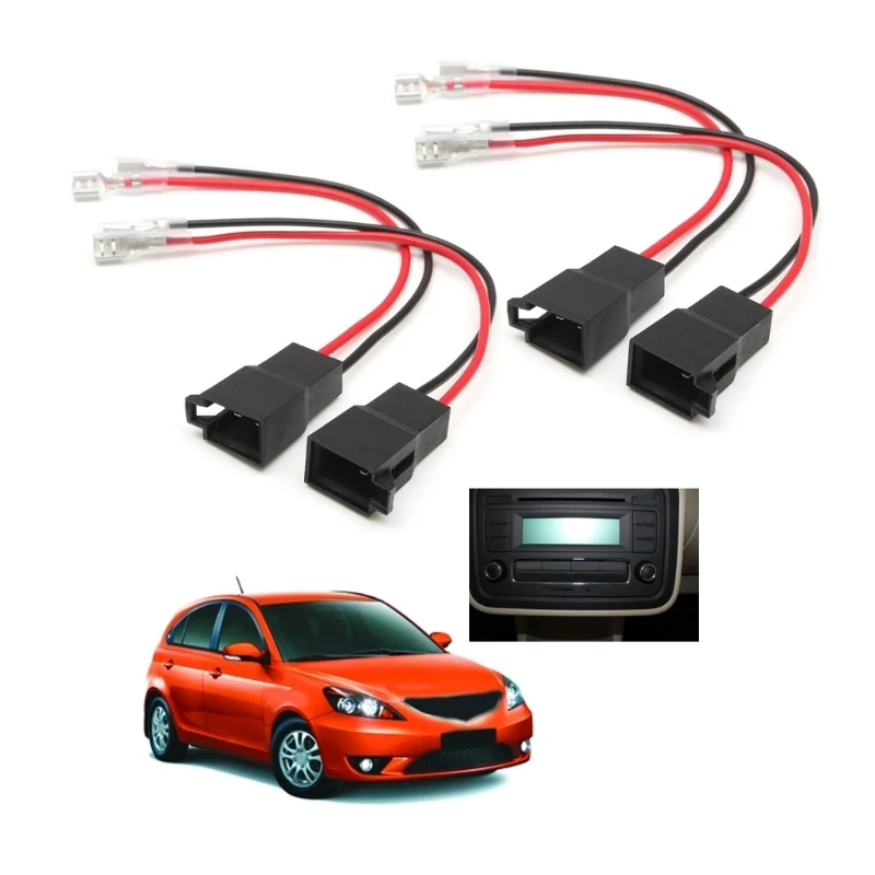 4PcsCarSpeakerConnectorHarnessAdapterForVauxhallRenaultPassat