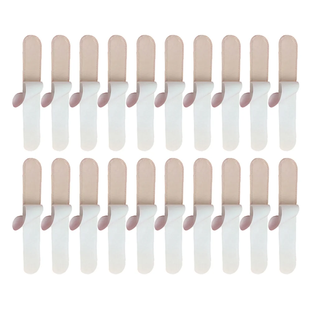 

100pcs Convenient Sports Hat Brim Sweat-absorption Stickers Sweat-proof Pads (White)