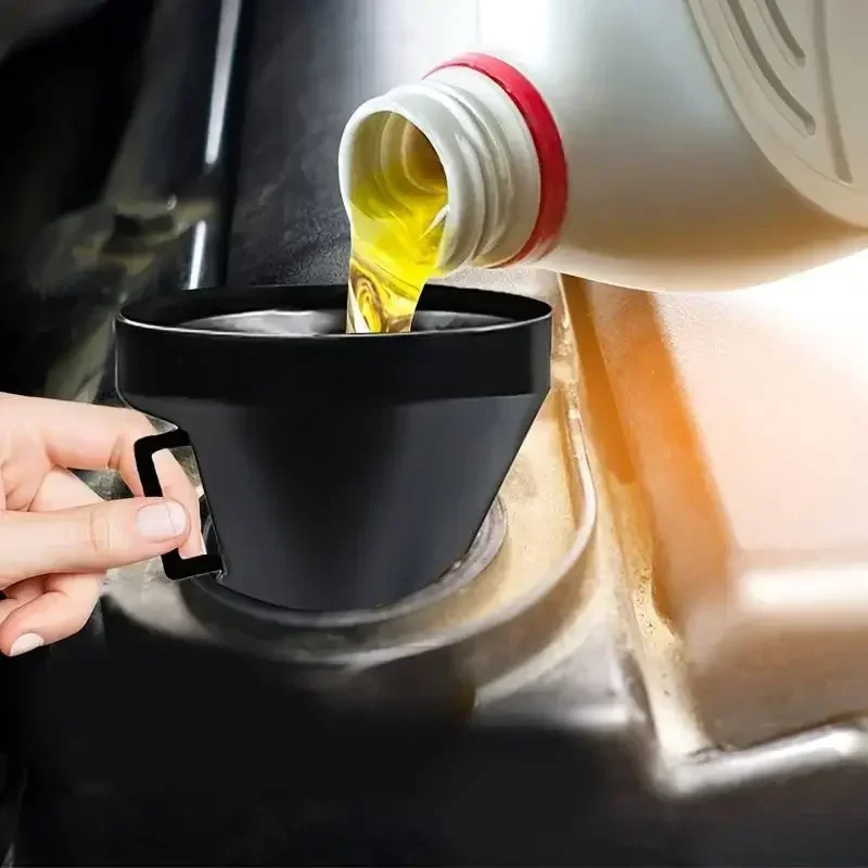 Flexible Car Fuel Funnel W/Built - in Filter, Anti - Spill, for Gas/Diesel, Essential Auto Refuel Accessory