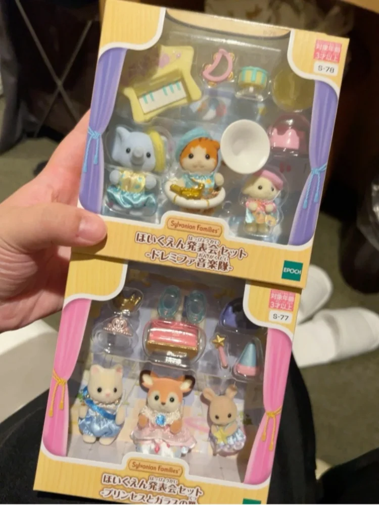 New Arrival Original Sylvanian Families Anime Figure Band Concert Series Toys Calico Critters Toys Girl Birthday Toy Gifts 4