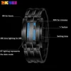 SKMEI 0926 Couple Stainless Steel Strap LED Display Watches 5Bar Waterproof Digital Watch reloj hombre for Creative Sport 6