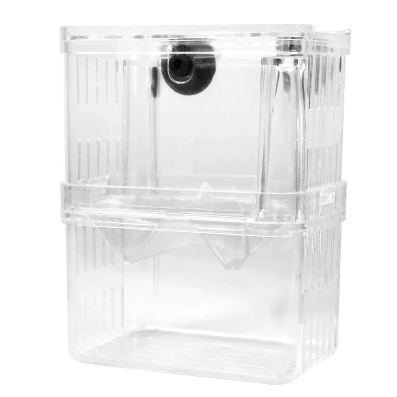 Fish Breeding Box Acrylic Transparent Breeding Box Hooks Internal and External Placement Oviposition Isolation Box Security Suspension Incubator