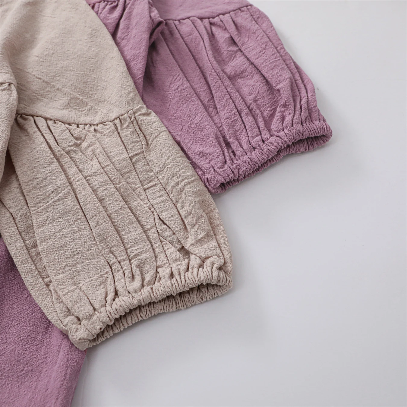 Girl's Cotton Linen Long Sleeve Dress Children's Fresh A-Line Dress Kids Clothing Autumn Style