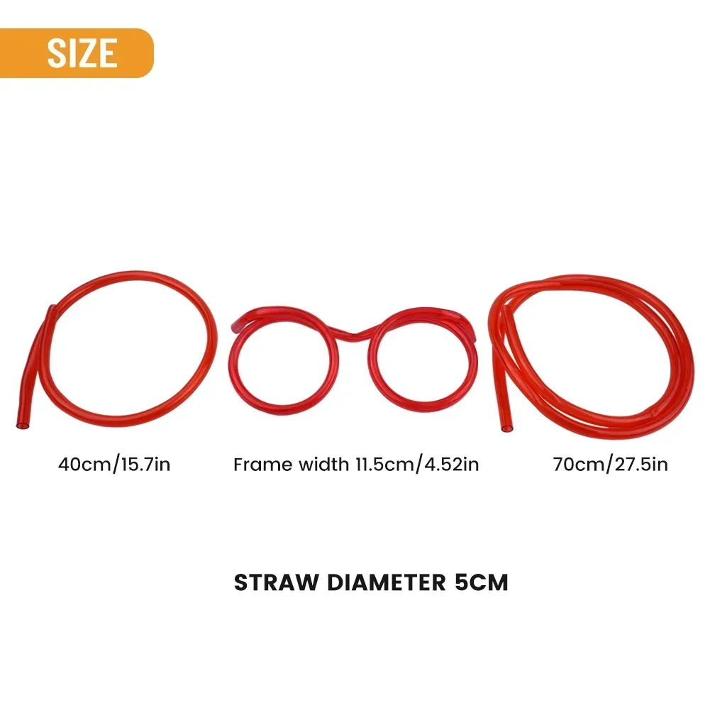 Straw Creative Glasses Art Beard Drink Straw 11.5cm Frame For Party Supplies Kids Gifts Decorative