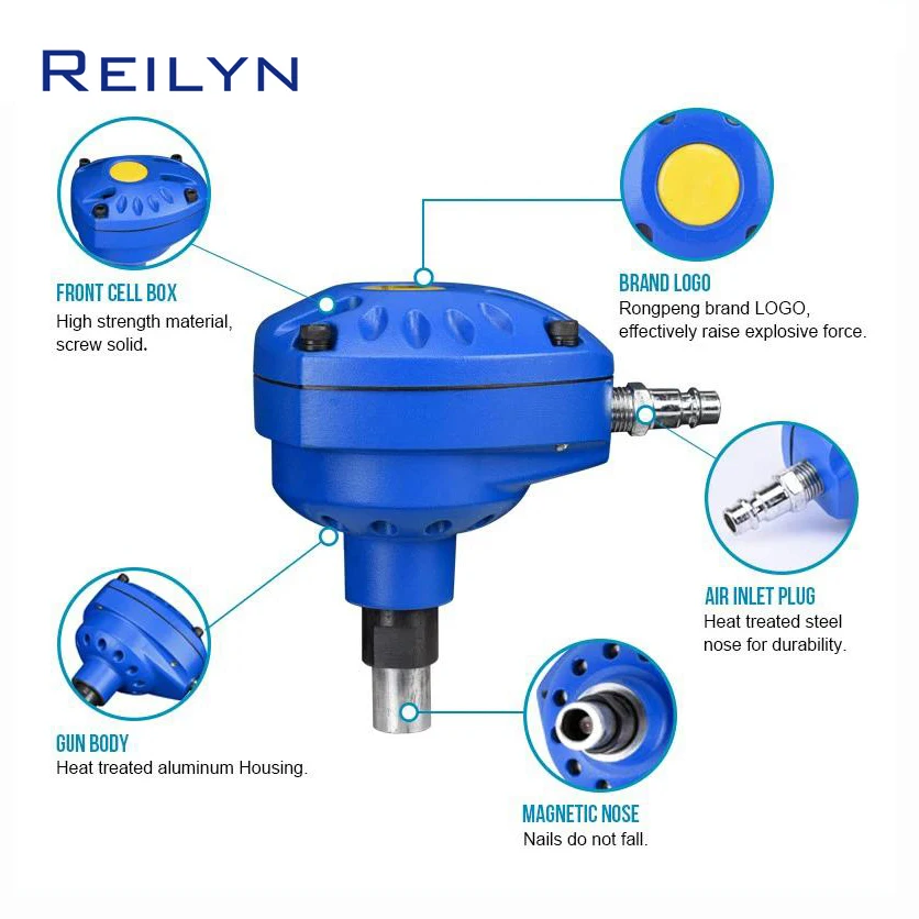 REILYN Pneumatic Pin Nailer MSN90 Lightweight Hammer Nail Gun Professional Industrial Tool Ergonomic For Woodworking pneumatic pin nailer staple nailer