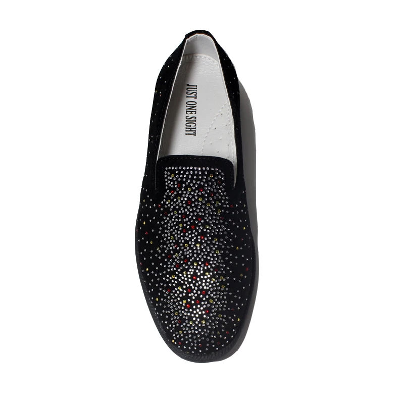 Kids Shoes Boys Party Shoes Vintage Velvet Rhinestone Designer Loafers Slip On Shinny Tuxedo Dress