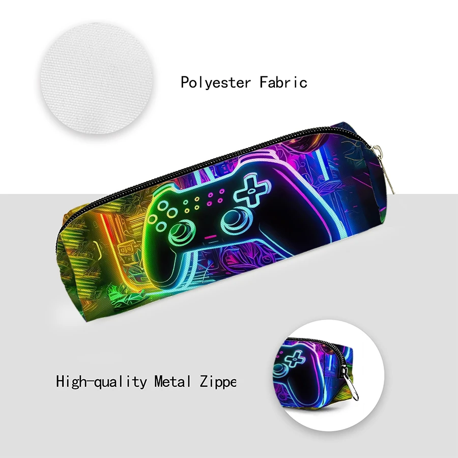 Game Console Single Layer Printed Pencil Case With Handheld For Boy And Girls Best Gifts 3D Cartoon School Backpack For Children 4