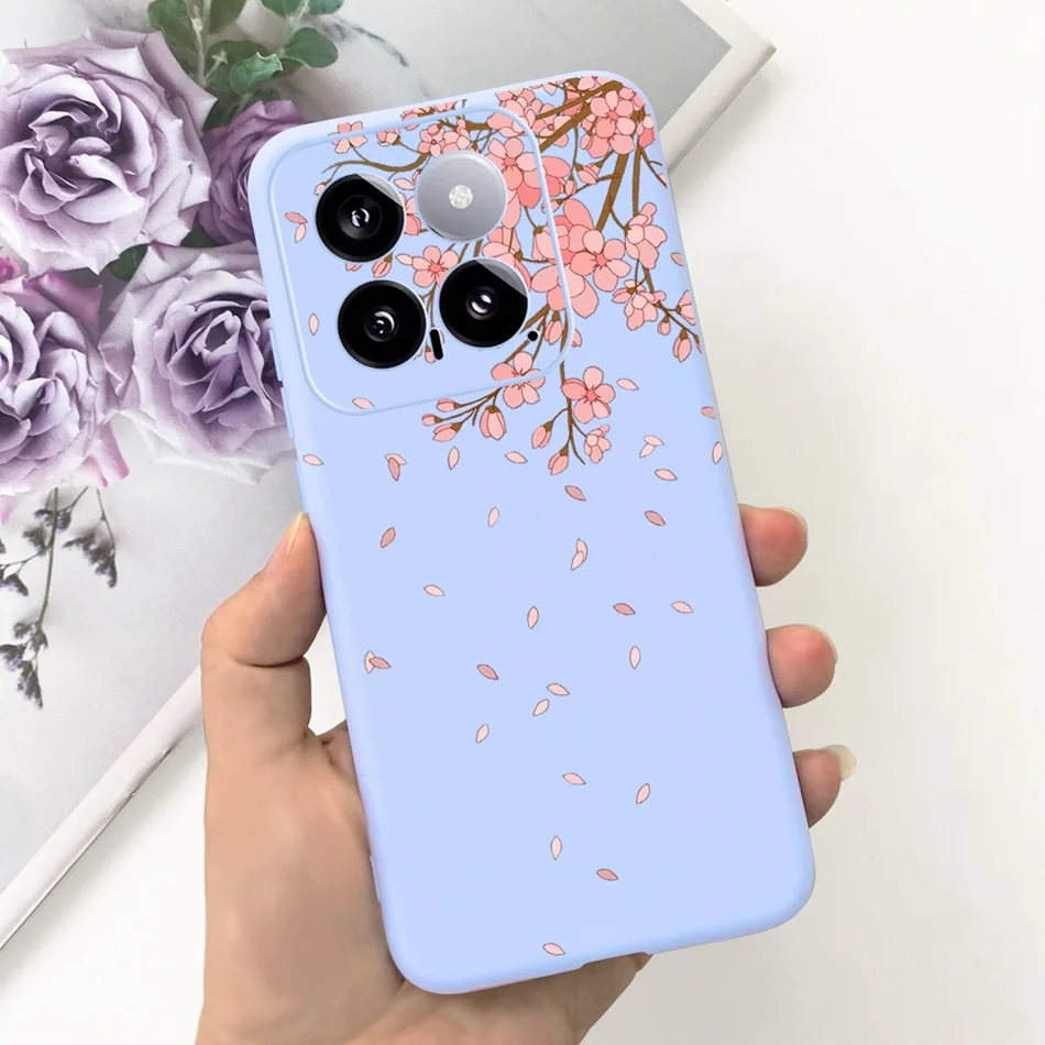 Sunflower Pattern Candy Color Soft Silicone Back Cover