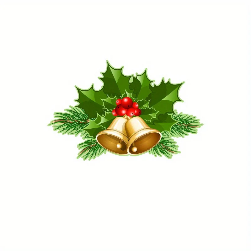 

Автомобильная Маскировка, искусство, Виниловая наклейка на окно, рождественские колокольчики